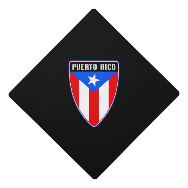 Toque De Diplômé Bouclier Porto Rico (Devant)
