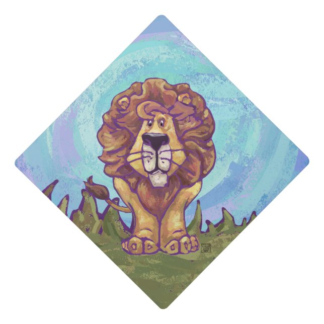 Toque De Diplômé Cadeaux et accessoires Lion (Devant)