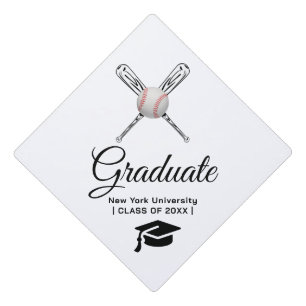 Toque De Diplômé Calotte de fin d'études personnalisée BASEBALL