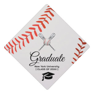 Toque De Diplômé Calotte de fin d'études personnalisée BASEBALL