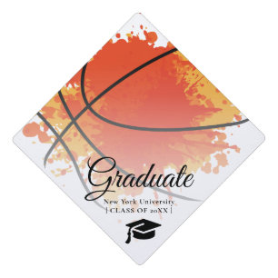 Toque De Diplômé Calotte de fin d'études personnalisée Basketball