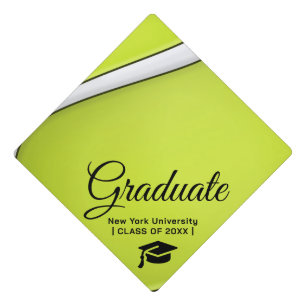 Toque De Diplômé Calotte de fin d'études personnalisée TENNIS
