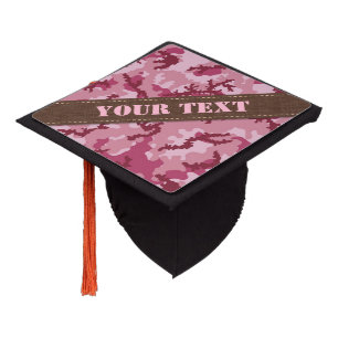 Toque De Diplômé Camouflage rose