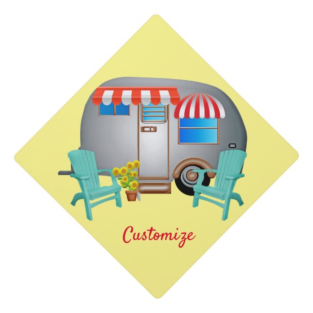 Toque De Diplômé Camper Caravane Teardrop Thunder_Cove  (Devant)