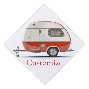 Toque De Diplômé Camper Teardrop Classic Retro Thunder_Cove