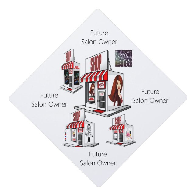 Toque De Diplômé Cap Topper Future Beauty Salon Owner (Devant)