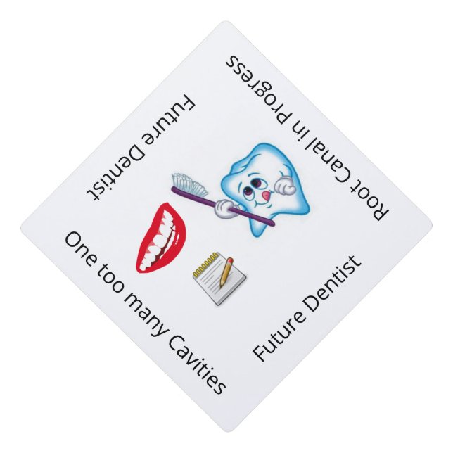 Toque De Diplômé Cap Topper Future Dentist (Devant)