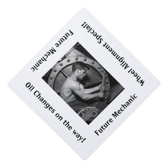 Toque De Diplômé Cap Topper Future Mechanic (Devant)