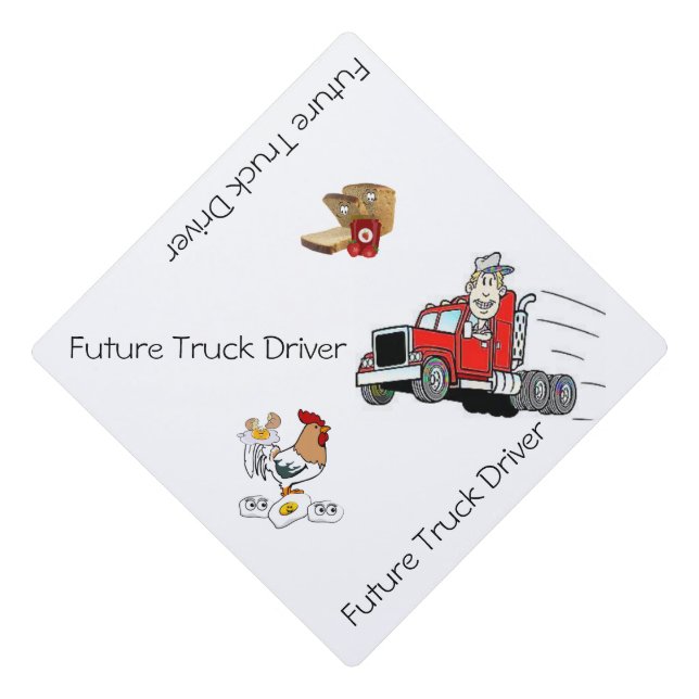 Toque De Diplômé Cap Topper Future Truck Driver (Devant)