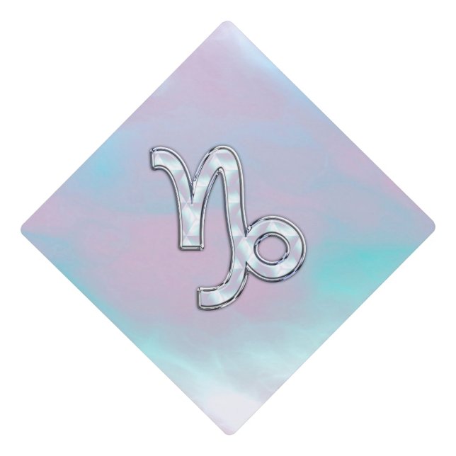 Toque De Diplômé Capricorne Connexion Mère style Pearl Nacre (Devant)