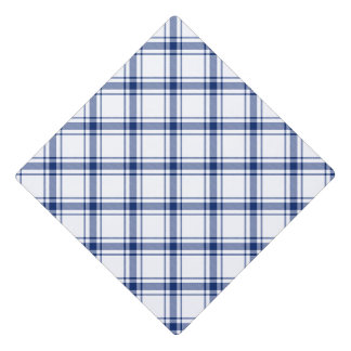 Toque De Diplômé Carreaux marins bleus et blancs