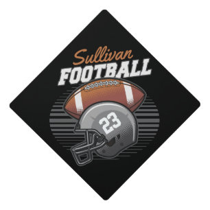 Toque De Diplômé Casque Numéro d'équipe du joueur de football perso