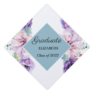 Toque De Diplômé Casquette de bal de fleurs
