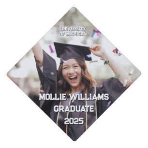 Toque De Diplômé Casquette de fin d'études avec photo