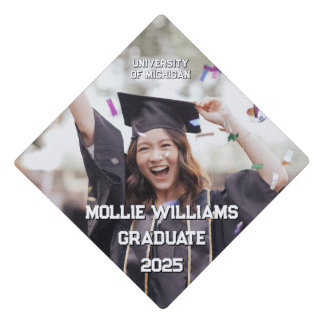 Toque De Diplômé Casquette de fin d'études avec photo