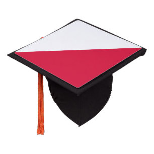 Toque De Diplômé Casquette de graduation du drapeau polonais