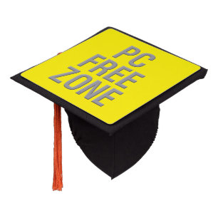 Toque De Diplômé Casquette de graduation jaune de la zone libre de 