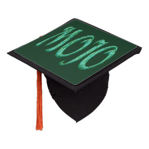 Toque De Diplômé Casquette de graduation verte Mojo