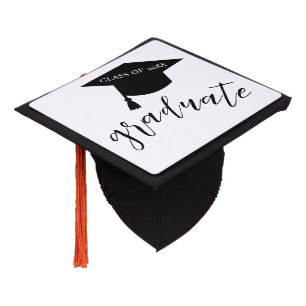 Toque De Diplômé Casquette de remise des diplômes minimaliste noir