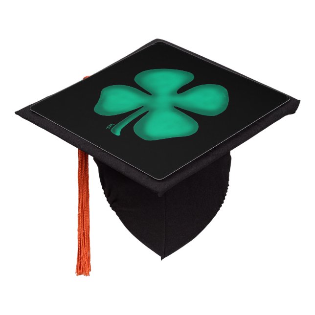 Toque De Diplômé Casquette noire irlandaise de graduation (Incliné)