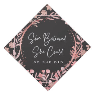 Toque De Diplômé Casquette rose Gold Grad