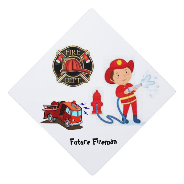 Toque De Diplômé Casquette Topper Fireman (Devant)