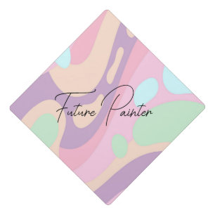 Toque De Diplômé Casquette Topper Peintre coloré