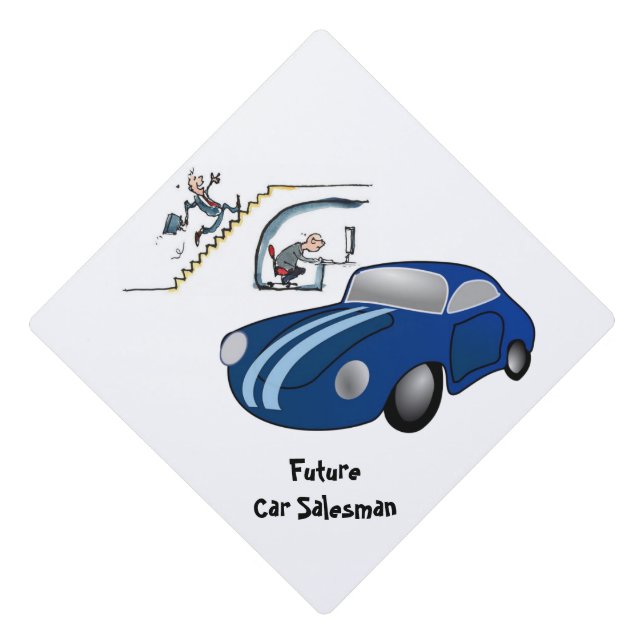 Toque De Diplômé Casquette Topper Vendeur de voiture (Devant)
