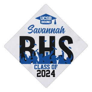 Toque De Diplômé Catégorie 2024 Coutume bleue et noire