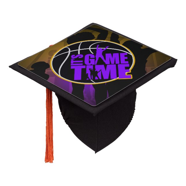 Toque De Diplômé C'est l'heure du jeu - Purple & Gold  (Incliné)