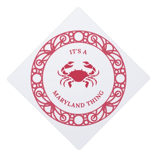 TOQUE DE DIPLÔMÉ C'EST UNE CHOSE DE MARYLAND (CRABS) (Devant)