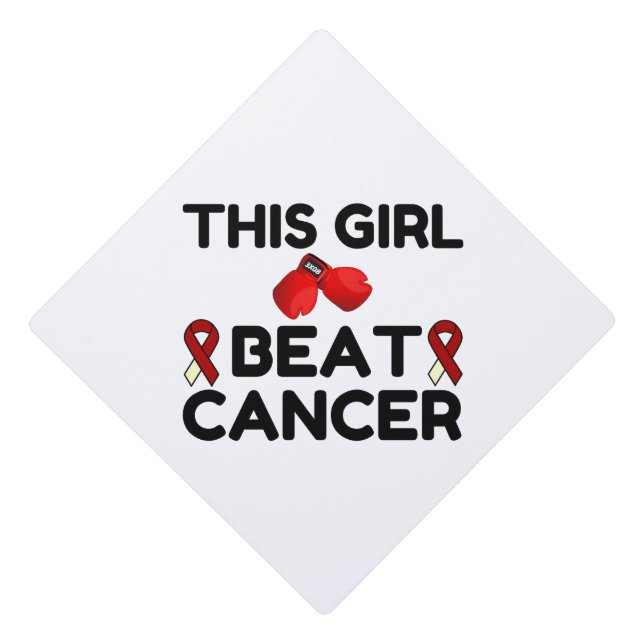 TOQUE DE DIPLÔMÉ CETTE FILLE BATTRE LE CANCER (Devant)