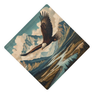 Toque De Diplômé chaîne montagneuse d'aigle à tête blanche