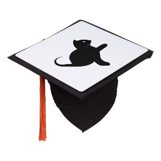 Toque De Diplômé Chat disant bonjour