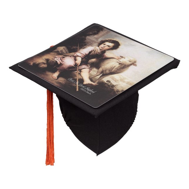Toque De Diplômé Christ Bon Pasteur (Incliné)