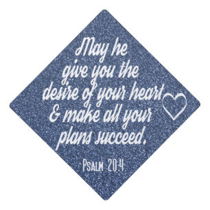 Toque De Diplômé Christian Bible Verse - Parties scintillant étince