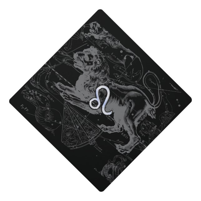Toque De Diplômé Chrome comme Leo Zodiac Connexion Hevelius (Devant)