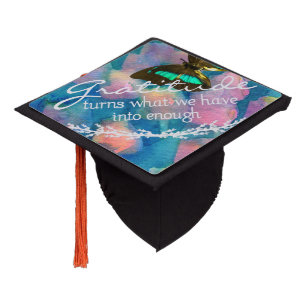 Toque De Diplômé Citation de gratitude Graduation Tassel Topper