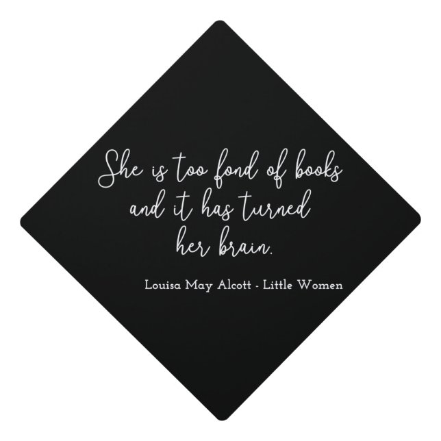 Toque De Diplômé Citation de Little Women II - Style d'écriture man (Devant)