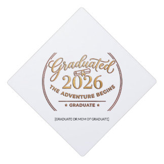 Toque De Diplômé Class 2026 Gold Foil Cap Topper / Adorno Birrete
