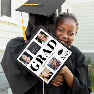 Toque De Diplômé Classe Collage de photos de 5e année de 2023