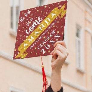 Toque De Diplômé Classe De 2025 Best Est Encore À Venir Garnet Gold