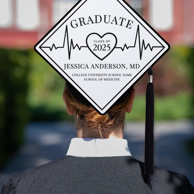 Toque De Diplômé Classe De 2025 Médicale (Class Of 2025 Medical Graduation Cap Topper )