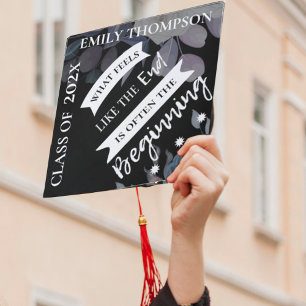 Toque De Diplômé Classe De 2025 Nom De Grad Citation Inspirationnel