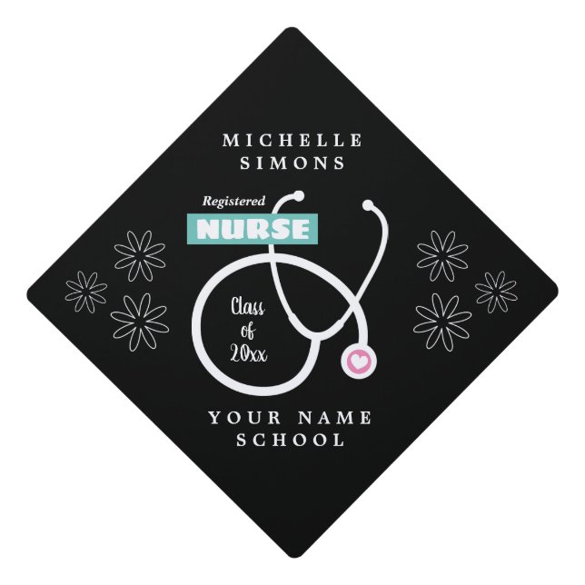 Toque De Diplômé Classe de logo Stethoscope de l'école de soins inf (Devant)