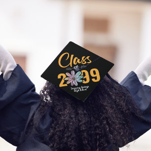 Toque De Diplômé Classe De T-Shirt Supérieur Fleur
