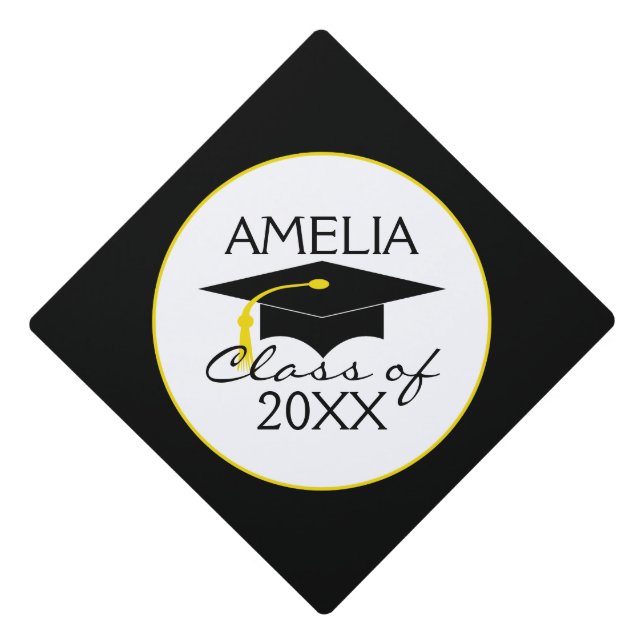 Toque De Diplômé Classe Félicitations Personnalisées De (Devant)