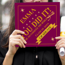 Classe Parties scintillant Or Rouge De 2025 Vous L