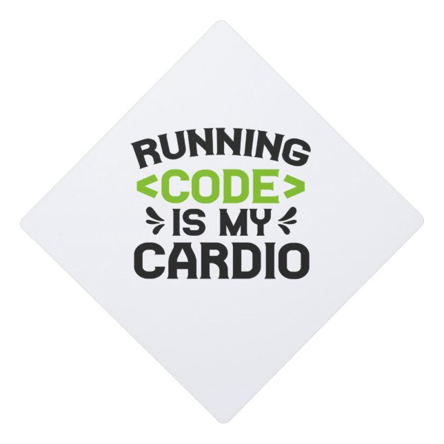 Toque De Diplômé Code Running is my Cardio Funny Developer Coder (Devant)