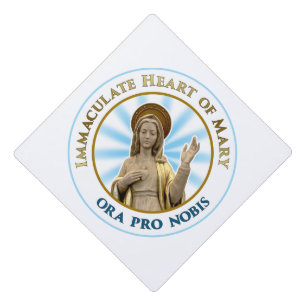 Toque De Diplômé Coeur immaculé de Mary Ora Pro Nobis